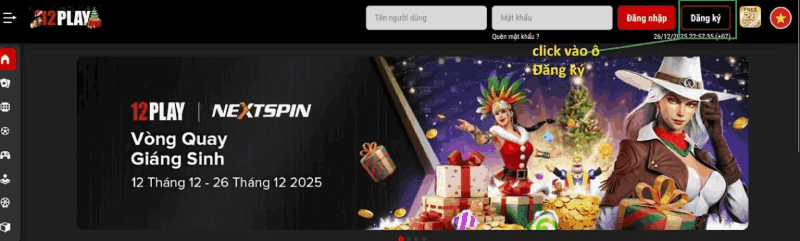 chọn đăng ký 12Play