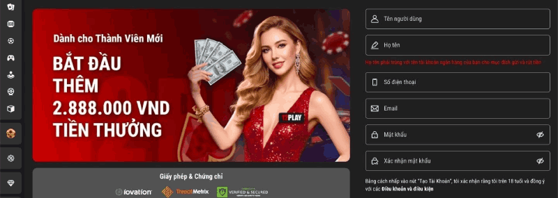 đăng ký 12Play