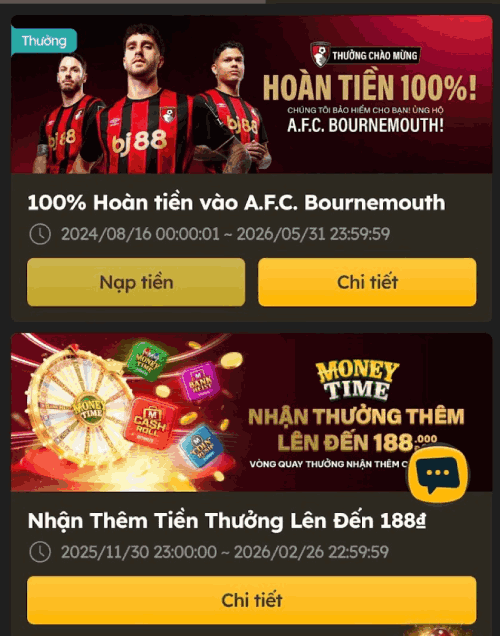 khuyến mãi BJ88