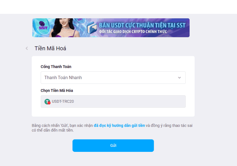 Nạp tiền Fun88 bằng tiền mã hóa