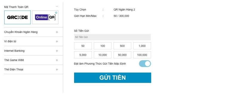 rút tiền W88