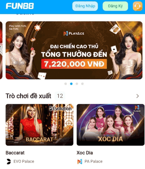 các sản phẩm Fun88