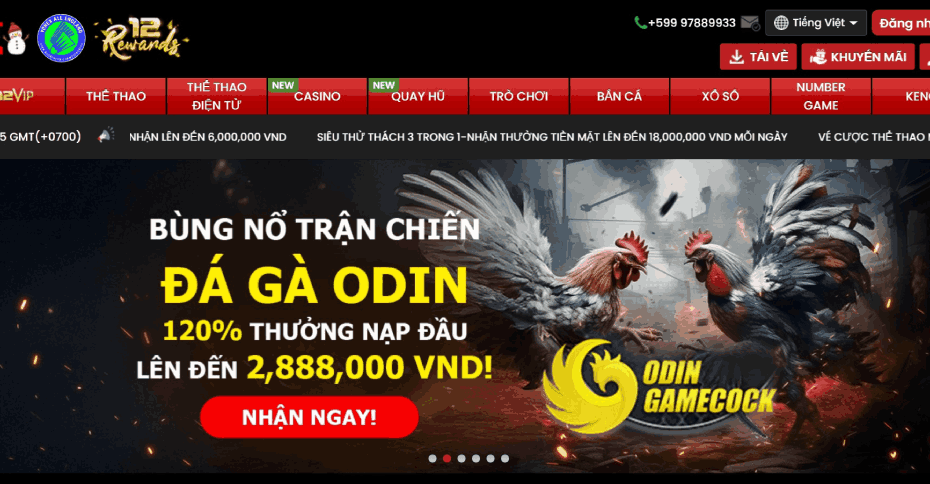 trang chủ website 12BET