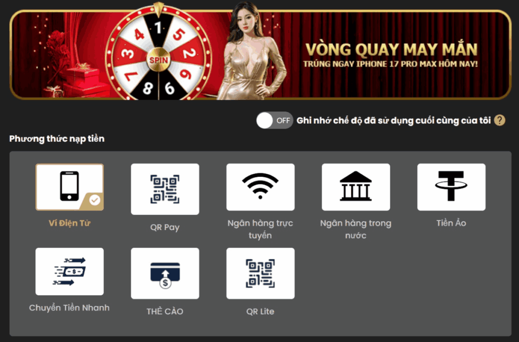 cách nạp tiền 12BET
