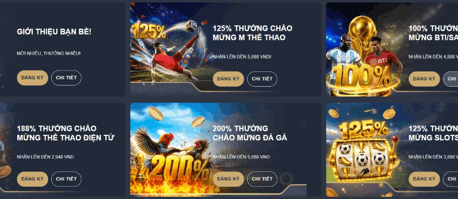 khuyến mãi chào mừng casino