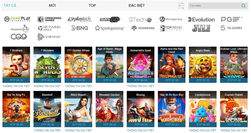 sảnh slot game W88