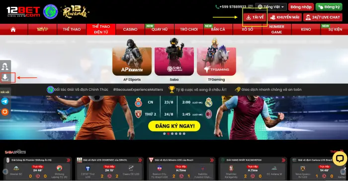tải app 12BET