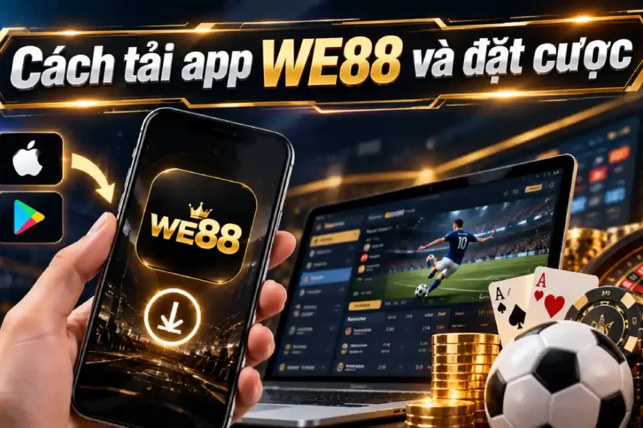 cách tải app WE88